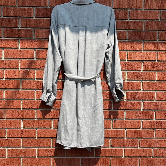 Frank and Oak Size L Belted Shirt Dress - Picture 3 of 5